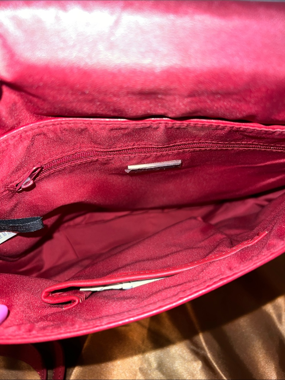 Giani Bernini Vibrant Red Crossbody Shoulder Bag - Picture 7 of 11